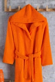 Zeynep Tekstil Pamuklu Kapşonlu Genç Bornoz Unisex Garson Boy Bornoz - 2