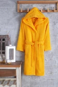 Zeynep Tekstil Pamuklu Kapşonlu Genç Bornoz Unisex Garson Boy Bornoz - 7