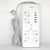 Philips SPN7060WA Akım Korumalı Priz 6'lı 900J 2m 4 USB 20W 1 Type-C 15W Standart - 4