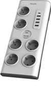 Philips SPN7060WA Akım Korumalı Priz 6'lı 900J 2m 4 USB 20W 1 Type-C 15W Standart - 1