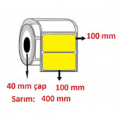100X100 KUŞE ETİKET SARI ( 400 lü ) - 1