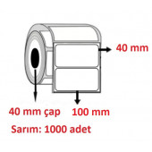 100X40 KUŞE ETİKET ( 1000 li ) - 1
