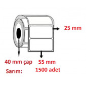 25x55 KUŞE ETİKET( 1500lü ) - 1