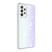 Galaxy A72 Kılıf Zore M-Blue Desenli Kılıf - 1