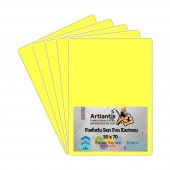 Fon Kartonu Fosforlu Sarı 50x70 5 Adet Artlantis Fosforlu Fon Kartonu Sarı 50*70 5 Adet - 1