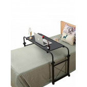 servetavcı Yükseklik Ayarlı ve Not Panolu Laptop Sehpası ve Çalışma Masası - Ceviz (Frenli Tekerli) - 1