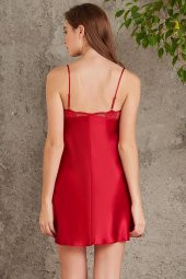Pierre Cardin 7035 Kadın Gelin Çeyiz Seti 4'lü Saten Sabahlık Gecelik Şortlu Takım - 6