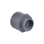 PVC YAPIŞTIRMA  TEK TARAF DIŞTAN DİŞLİ REDÜKSİYONLU ADAPTÖR ( ERKEK ADAPTÖR ) ( Ø 75 ) ( 1 ADET ) - 1