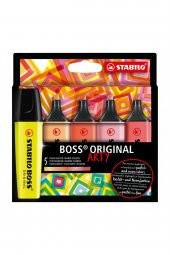 Boss Original Arty Sıcak Renkler İşaretleme Kalem Seti 5 Li - 1