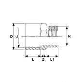PVC DIŞ DİŞLİ DIŞTAN YAPIŞTIRMALI ADAPTÖR ( UZUN TİP ERKEK ADAPTÖR ) ( Ø 110 ) ( 1 ADET ) - 2