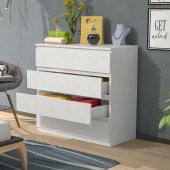 Mbes Mobilya Umut Beyaz 80 Cm Şifonyer 4 Çekmeceli - 1