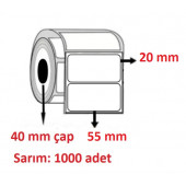 55x20 KUŞE ETİKET( 1000lü ) - 1
