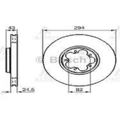 Bosch Ön Fren Diski 0986478303 Ford Transit - 1