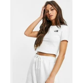 The North Face Kadın ESSENTIAL CROPPED SLEEVE Tişört NF0A55AOFN41 - 1