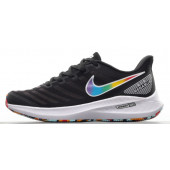 Nike LunarGlide 8 Running Shoes Black Rainbow Swoosh - 1