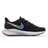 Nike LunarGlide 8 Running Shoes Black Rainbow Swoosh - 3