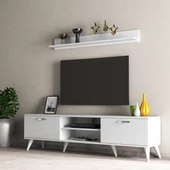 Mega 180 lik L Raflı Tv Ünitesi Beyaz - TVU0101 - 1