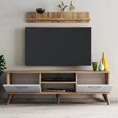 Safir 138 lik L Raflı Tv Ünitesi Çam - Beyaz  - TVU0403 - 3