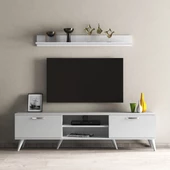 Mega 180 lik L Raflı Tv Ünitesi Beyaz - TVU0101 - 2