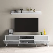 Mega 180 lik L Raflı Tv Ünitesi Beyaz - TVU0101 - 3