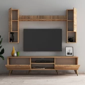 Mega 180 lik Kapaklı Raflı Tv Ünitesi Çam - TVU0202 - 3