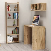 Çalışma Masası Raflı Kitaplıklı Çam - CLM0302 - 2