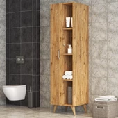 Tek Kapılı Raflı Ütü Masası Dolabı Çam - BDL0302 - 1