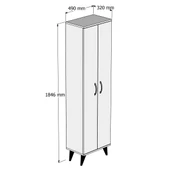2 Kapılı 49cm Banyo Dolabı Beyaz - BDL0101 - 4