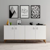 Modern Konsol Beyaz - Çam  - KSL0103 - 1