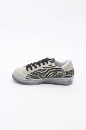 MAGGİE SİYAH RENK ZEBRA DESENLİ KADIN SPOR AYAKKABI - 5
