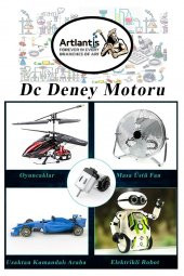 Deney Motoru 3 Volt 1 Adet 3v - 6 v Dc Yüksek Devir Dinamo Motoru Okul Hobi Mini Motor 2 Adet Pille Çalışır - 7