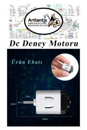 Deney Motoru 3 Volt 3 Adet 3v - 6 v Dc Yüksek Devir Dinamo Motoru Okul Hobi Mini Motor 2 Adet Pille Çalışır - 3