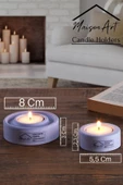Holder | 2'Li Set Mumluk | Tea Light Mumluk Seti | Dekoratif Şamdan Mumluk - 2