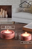 Holder | 2'Li Set Mumluk | Tea Light Mumluk Seti | Dekoratif Şamdan Mumluk - 10
