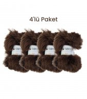 Verbana Örgü İpi Seti  Sakallı ip, Kürk ip, Tüylü ip, Yumuşak ip, Kedi ipi, Tavşan tüyü, Yumoş ip - 6
