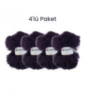 Verbana Örgü İpi Seti  Sakallı ip, Kürk ip, Tüylü ip, Yumuşak ip, Kedi ipi, Tavşan tüyü, Yumoş ip - 10