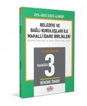 2023 Mahalli İdareler 4. Grup Tamamı Çözümlü 3 Deneme Sınavı Editör Yayınları - 1