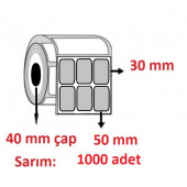 30X50 SILVER MAT ETİKET 3 LÜ ( 1000 li ) - 1