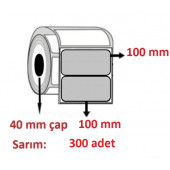 100X100 SILVER MAT ETİKET ( 300 lü ) - 1