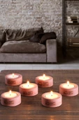 Holder | 6'Lı Set Mumluk | Tea Light Mumluk Seti | Dekoratif Şamdan Mumluk - 9