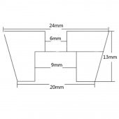 20x16x10 M4 Titreşim Önleyici Ayak Seti thumbnail 2