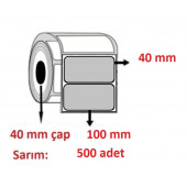 100X40 SILVER MAT ETİKET ( 500 lü ) - 1
