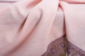 Finezza Jena Lüx Dantelli Simli Keten Kumaş Pudra Masa Örtüsü  160x220 cm-1471 - 3