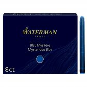 Waterman Mavi 8 Li Uzun Kartuş Mavi Siyah S0110910 - 1