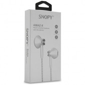 SNOPY SN-X24 BEYAZ KULAK İÇİ MİKROFONLU KULAKLIK - 3