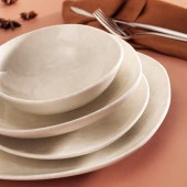 Schafer Literal Yemek Takımı 24 Parça-Krem Desenli - 3