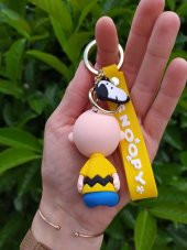 Anahtarlık Snoopy Charlie Brown Silikon Anahtarlık Çanta Süsü Karakter Figür Oyuncak Aksesuar 14380 thumbnail 3