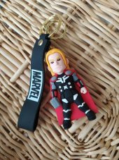 Anahtarlık Avengers Marvel Thor Silikon Anahtarlık Çanta Süsü Karakter Figür Oyuncak Aksesuar thumbnail 4