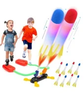 Air Rocket Işıklı Ultra Uçan Duello Oyuncak Seti-2 Işıklı-2 Işıksız Yedek Roketli - 1