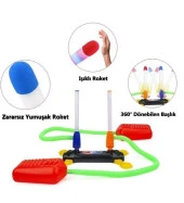 Air Rocket Işıklı Ultra Uçan Duello Oyuncak Seti-2 Işıklı-2 Işıksız Yedek Roketli - 4